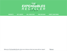 Tablet Screenshot of expendablesrecycler.com